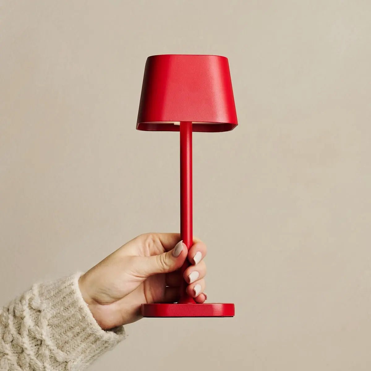 Ava Berry Rode Oplaadbare Tafellamp