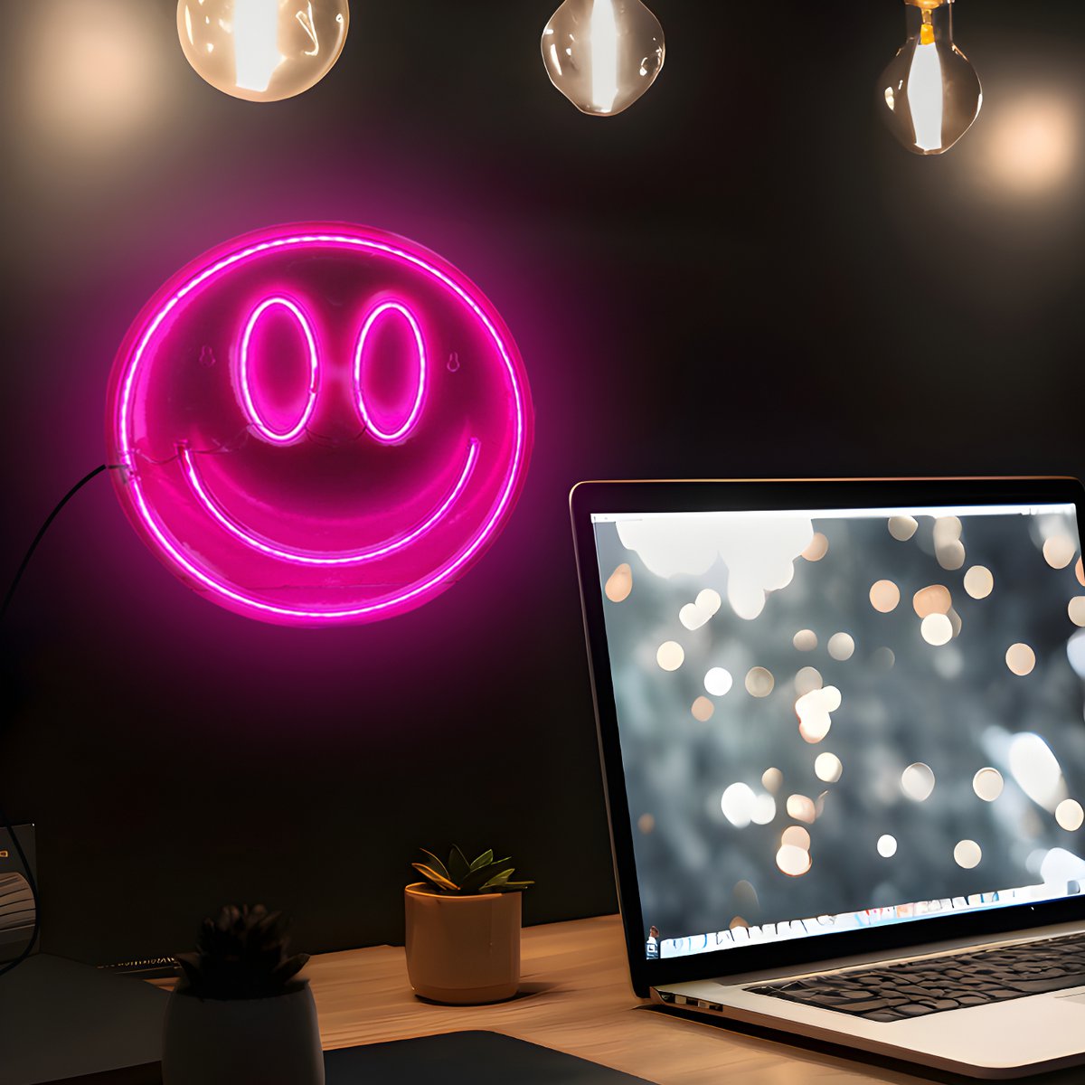 Mad Monkey - Smiley-Gezicht Lampe