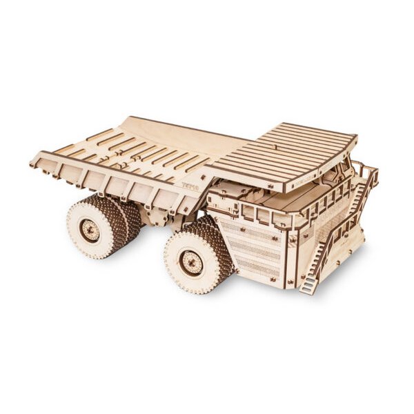Eco Wood Art (Ewa) 3D Mechanische Puzzel, Vrachtwagen Belaz 75710, 563, 43,5X21X17,5Cm