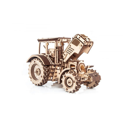 Eco Wood Art (Ewa) 3D Mechanische Puzzel Tractor Belarus 2022, 0877, 28,2X13,6X17,5Cm