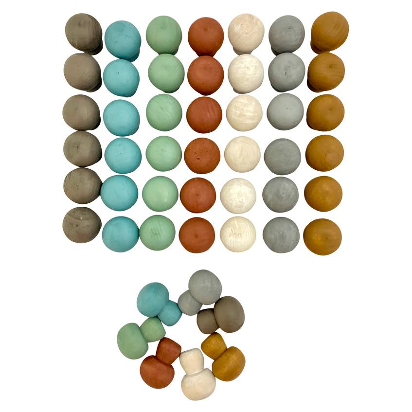 Mini Earth Mushroom/49Pc