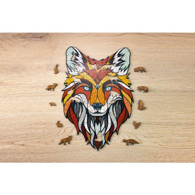 Eco Wood Art (Ewa) Houten Legpuzzel Vos/ Fox Size L, 1799, 53,5X37,4X0,5Cm