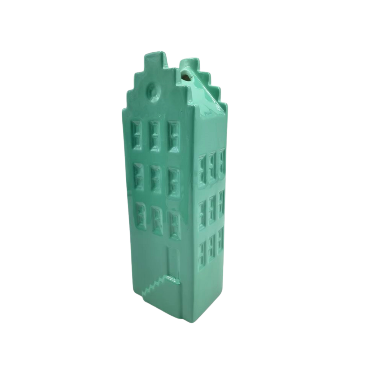 Bloemvaas - Huisvaas - Keramiek - Sea Green -5X4,5X14,5 Cm