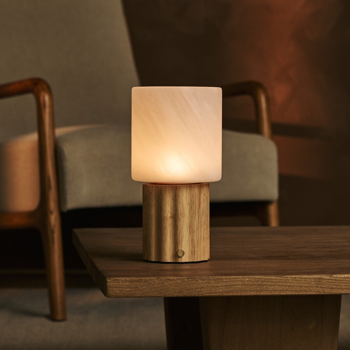 Frank Lichtbruine Oplaadbare Tafellamp