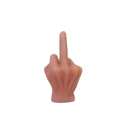 Candle -Middle -Vinger - Wax - Roze - 310 Gram - 10X9X17Cm