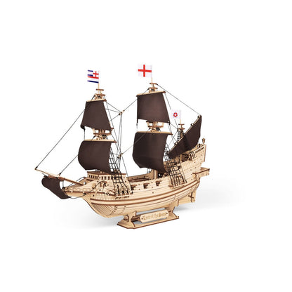 Eco Wood Art (Ewa) 3D Mechanische Houten Puzzel, Lord Of The Seas, 4424, 40X16X51,7Cm