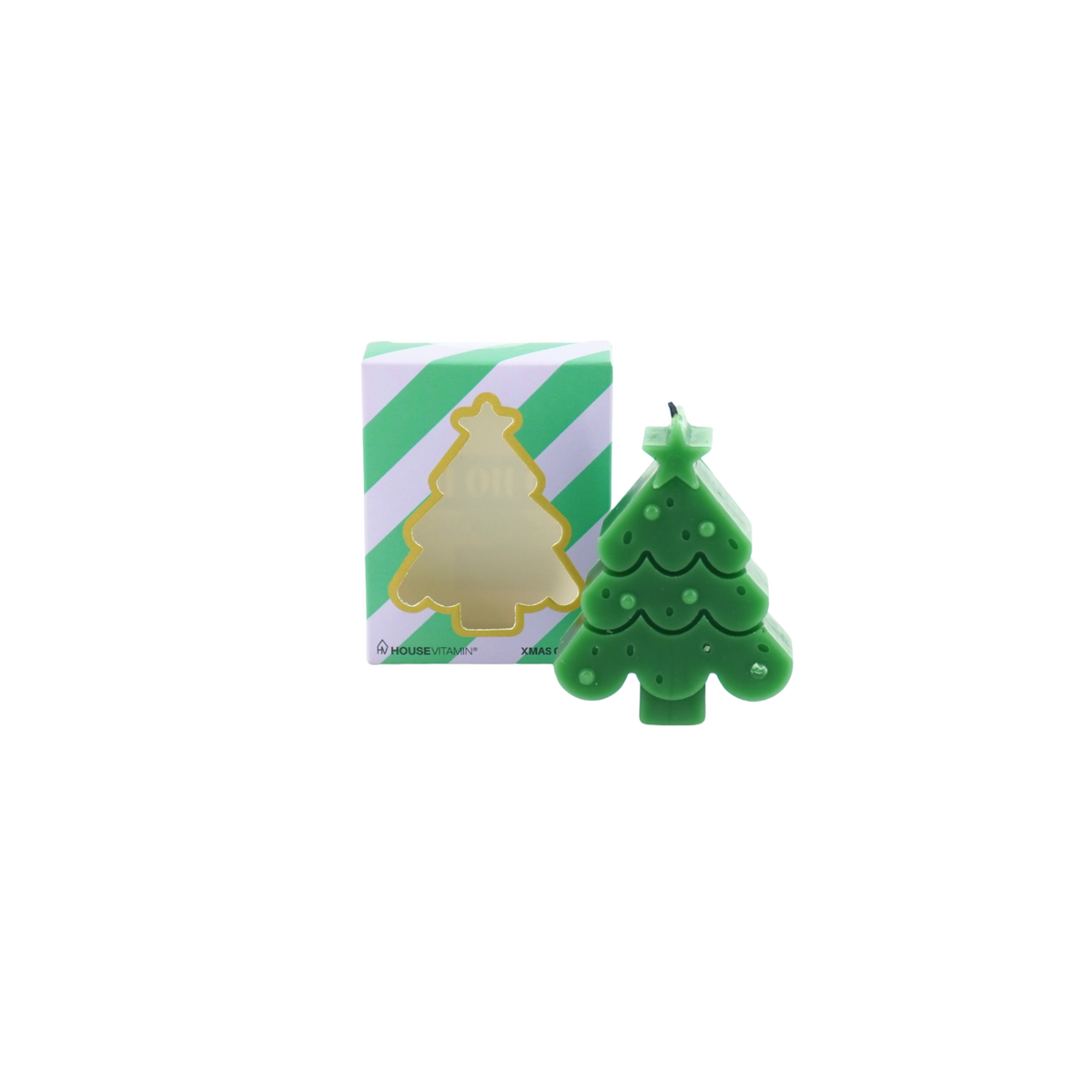 Kaars - Kerstboom - Groen - 70 Gram