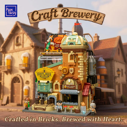 Pantasy, 3D Bouwblokjes, Modular Building, Craft Brewery, 85023, 25,7X25,7X34,9 Cm