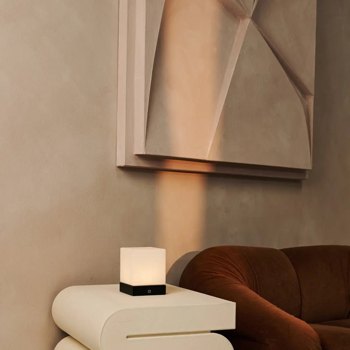 Yce Zwarte Oplaadbare Houten Lamp