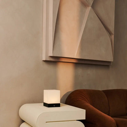 Yce Zwarte Oplaadbare Houten Lamp
