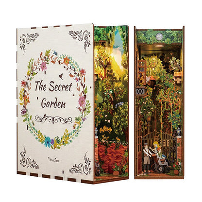 Tonecheer, Diy Book Nook, The Secret Garden Bookend, Tq122, 18,2X8X24,5Cm