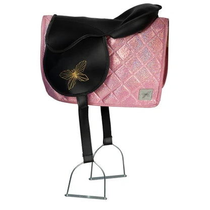 Zadeldekje En Mutsje Roze Voor Hobby Horse