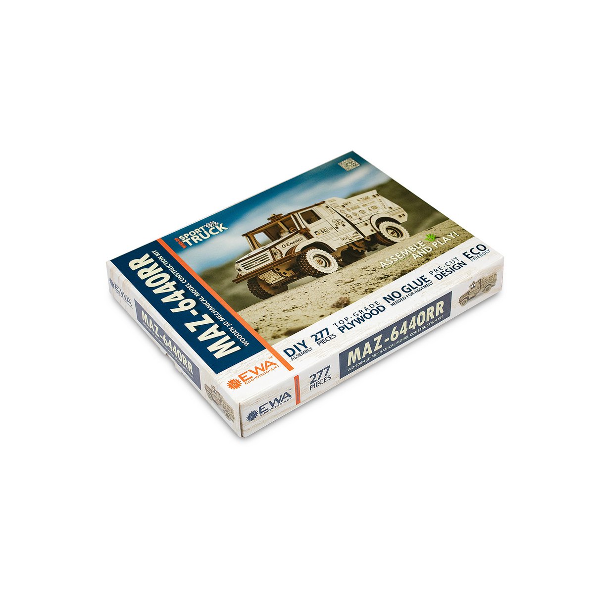 Eco Wood Art (Ewa) 3D Mechanische Puzzel Maz-6440Rr, 969, 24X9X11,7Cm
