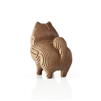 Eco Wood Art (Ewa) 3D Houten Bouwset Spaarpot Hondje/Dog, 3786, 15X9,1X15,7Cm