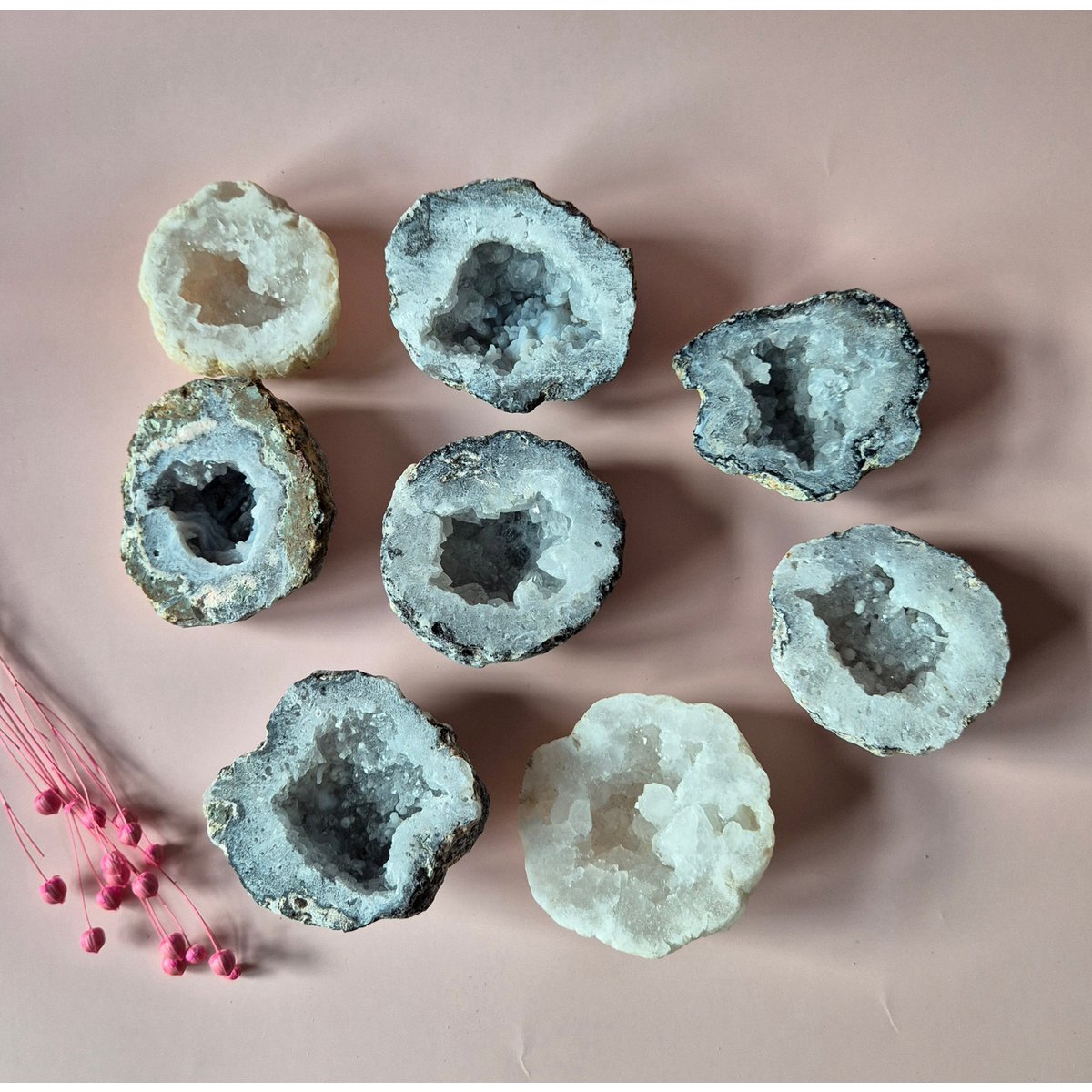 Mexicaanse Agaat Druzy Geode 1 Stuk