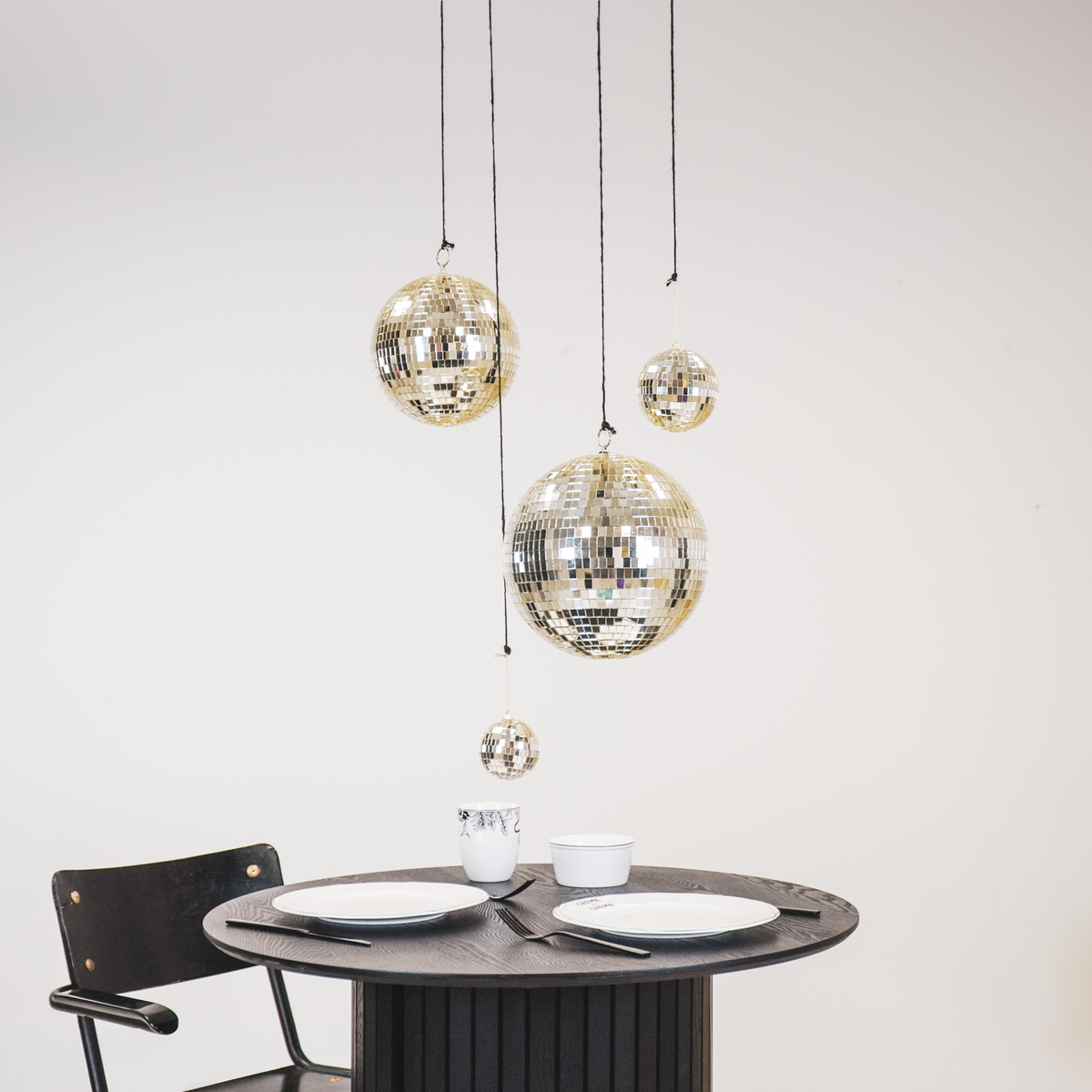 Kerstdecoratie - Kersthanger - Discobal - Schuim - Goud - 20X20X20Cm