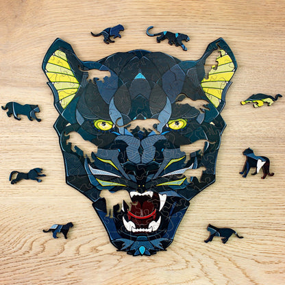 Eco Wood Art (Ewa) Houten Legpuzzel Panter/Panther, 1171, 31,1X28X0,5Cm Kartonbox