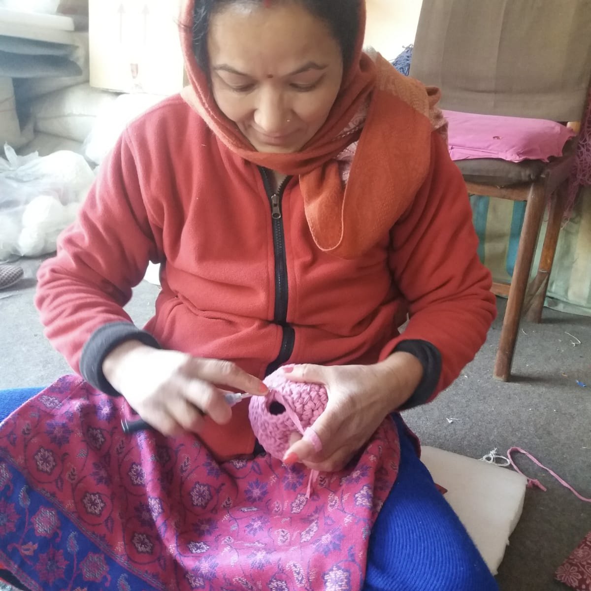 Luna-Leena Konijn / Konijn Roze Pasen - Katoen - Hand Gehaakt In Nepal