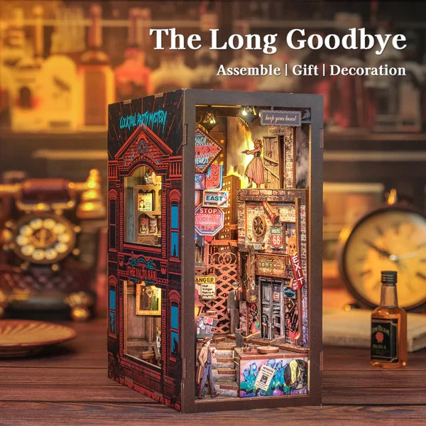 Cutebee, Diy Booknook, The Long Goodby, Bn02B, 18X11X23Cm