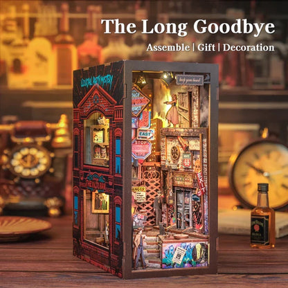 Cutebee, Diy Booknook, The Long Goodby, Bn02B, 18X11X23Cm