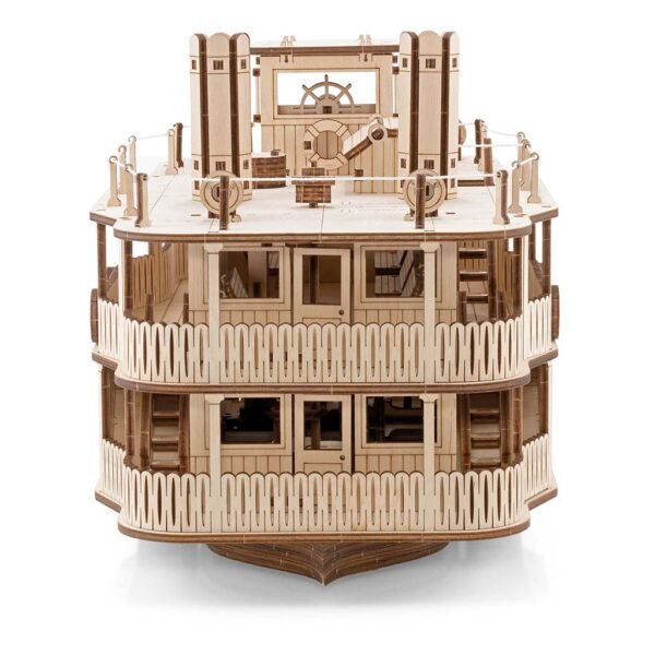 Eco Wood Art (Ewa) 3D Houten Puzzel Paddle River Princess Steamer, 3397, 35×20×22,5Cm