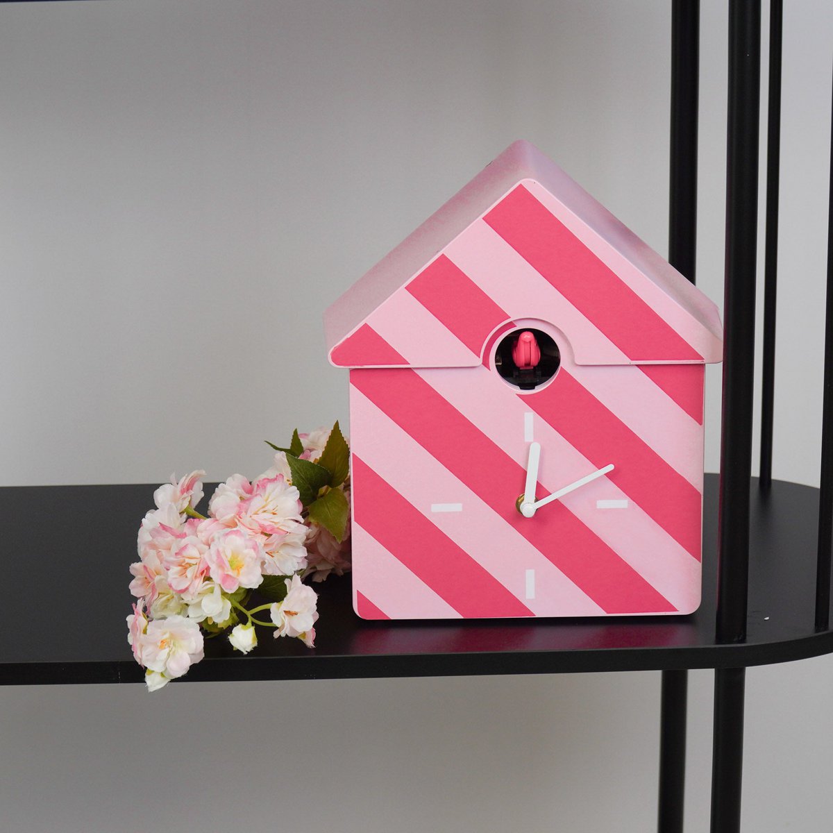 Klokklokkoekjes Koekoekpatroon/Roze- 24X27X9Cm