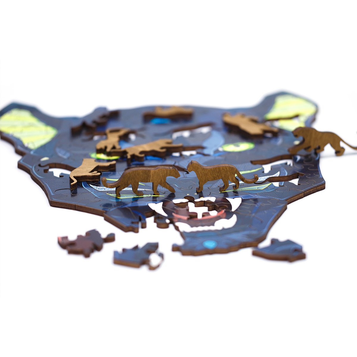 Eco Wood Art (Ewa) Houten Legpuzzel Panter/ Panther Size L, 1782, 41,8X37,5X0,5Cm