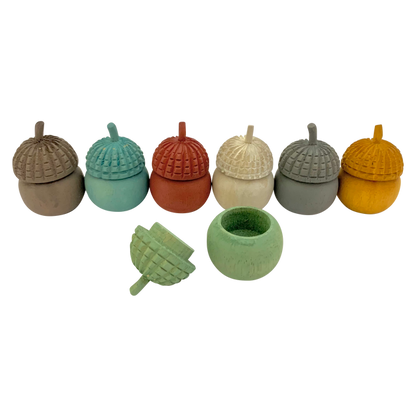 Mini Earth Acorn Pots/7Pc