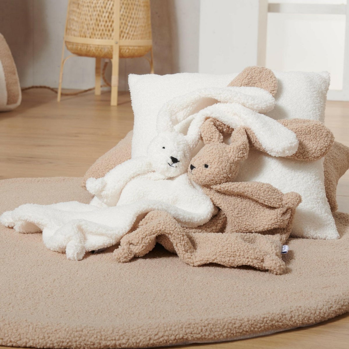 Knuffeldoekje Bunny Teddy Crème