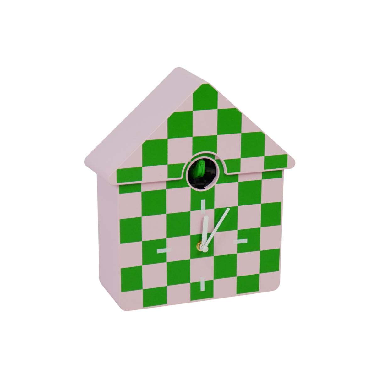 Klokklokkoekjeskoekoekpatroon- Green/Roze- 24X27X9Cm
