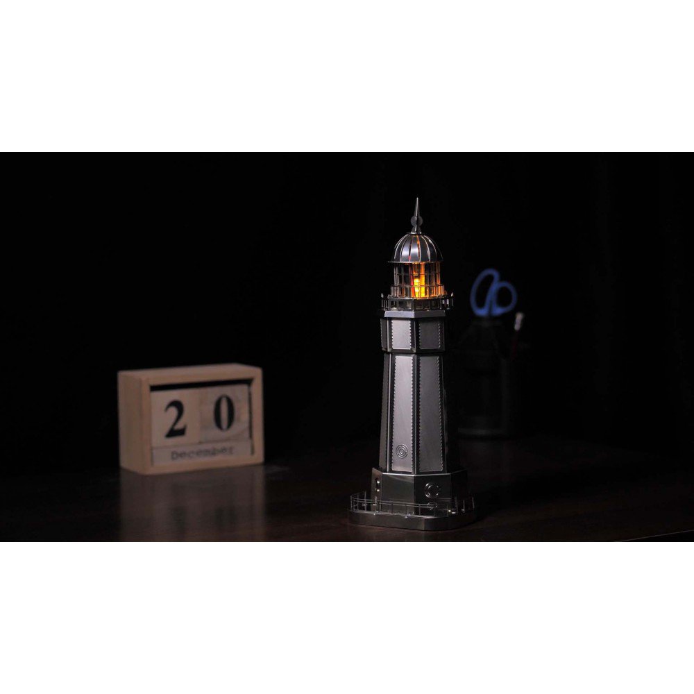 3D Metalen Bouwpakket, Sailors Companion Incl Led Verlichting, Metal Time, Mt002, 11X11X25Cm