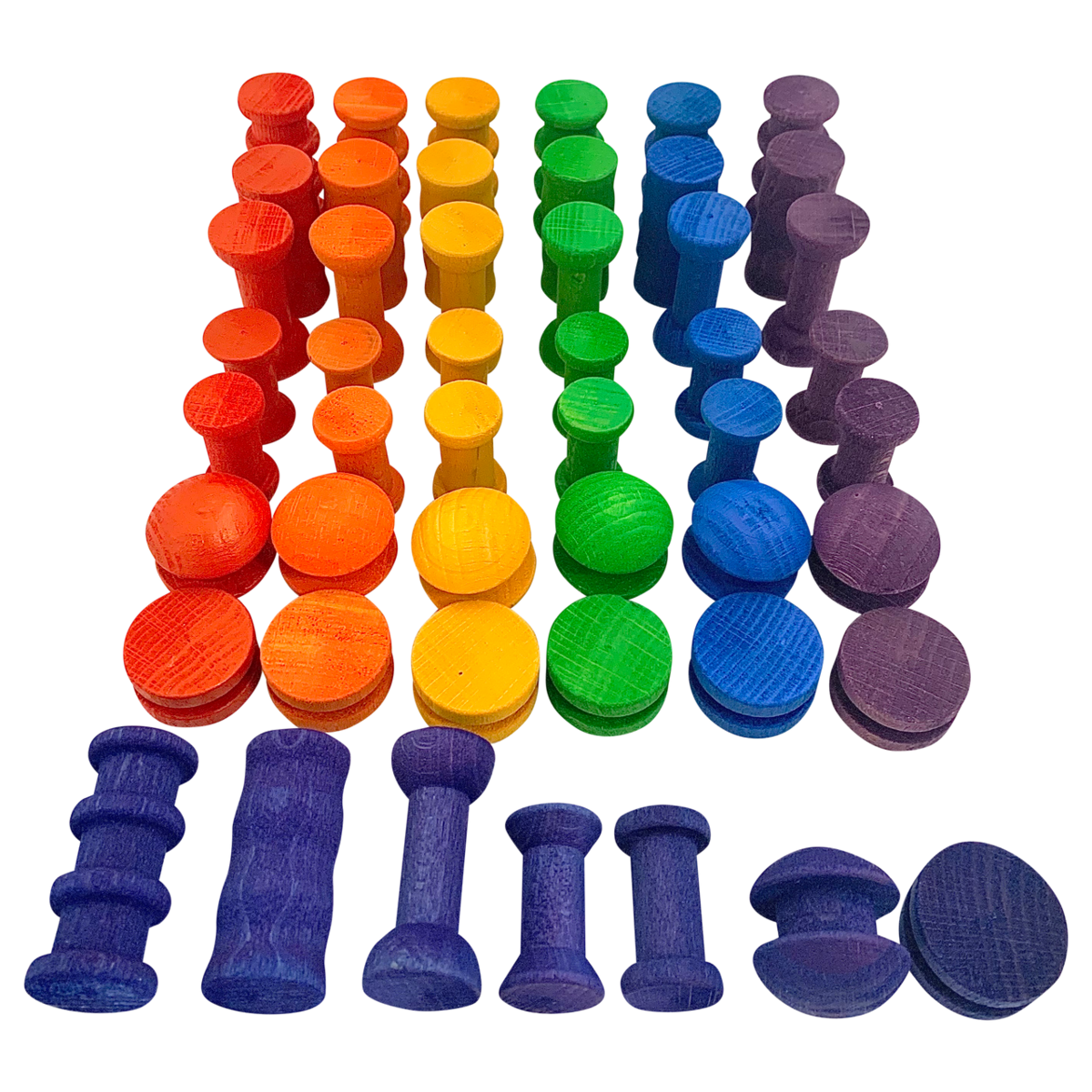 Mini Rainbow Spools/49Pc