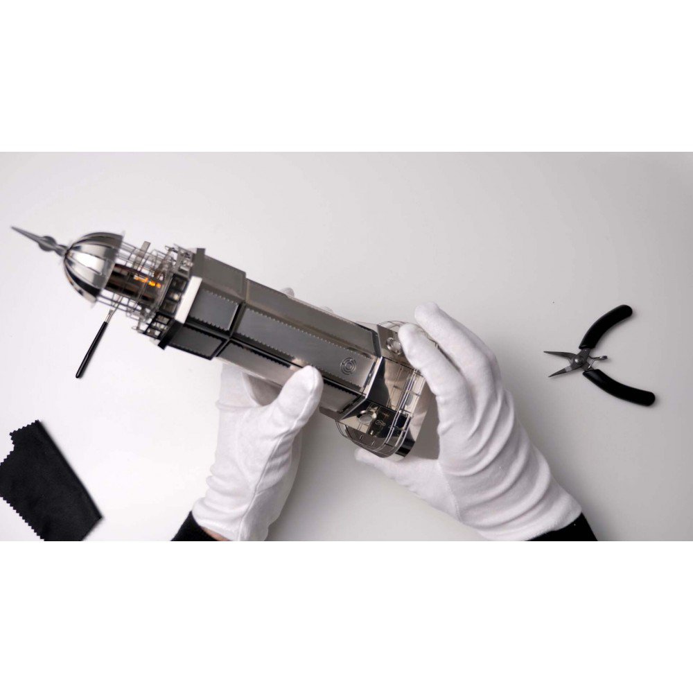 3D Metalen Bouwpakket, Sailors Companion Incl Led Verlichting, Metal Time, Mt002, 11X11X25Cm