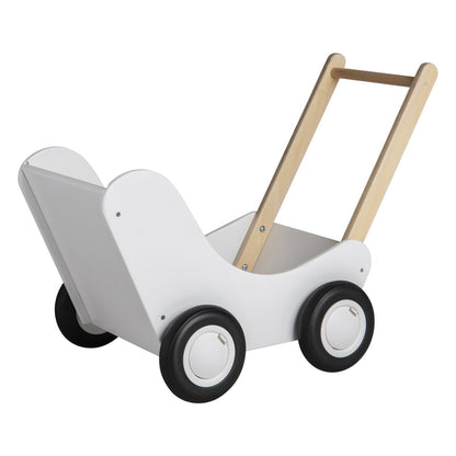 Van Dijk Poppenwagen Wit  (Flatpacked) (Kinderopvang Kwaliteit)