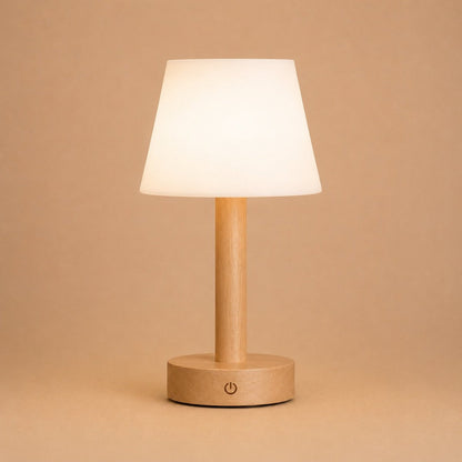 Zoë Lichtbruine Houten Oplaadbare Tafellamp