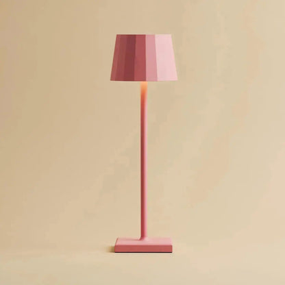 Combiset Professioneel | 4 X Wouter Flamingo Roze Oplaadbare Tafellampen & Oplaadstation