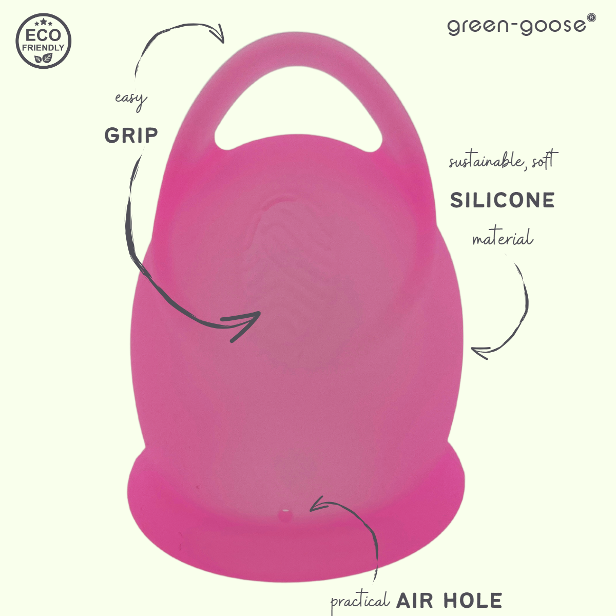 Siliconen Menstruatie Cup Met Houder / Sterilisator