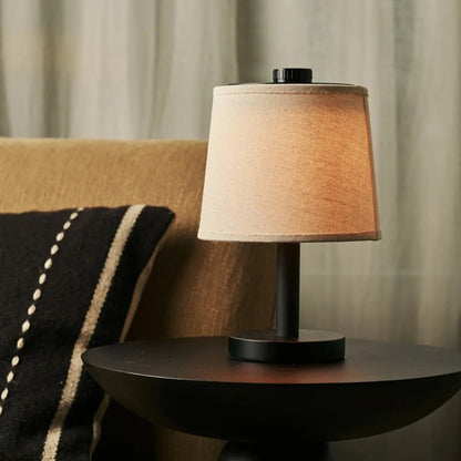 Rover Zwarte Houten Oplaadbare Lamp