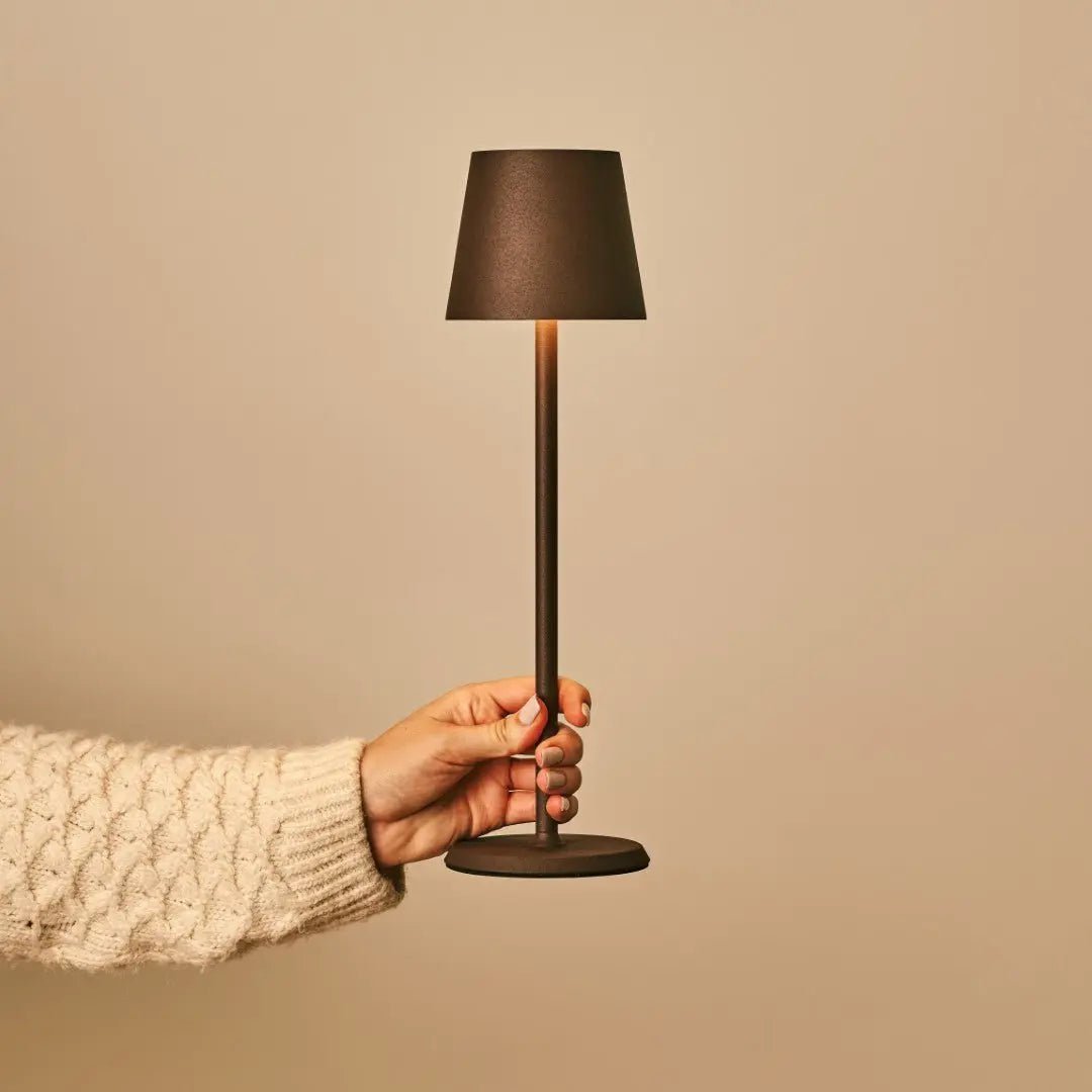 Jasper Mokka Bruin Oplaadbare Lamp