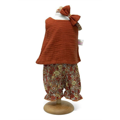 Tuniek Set Koraal Rood 42-46Cm