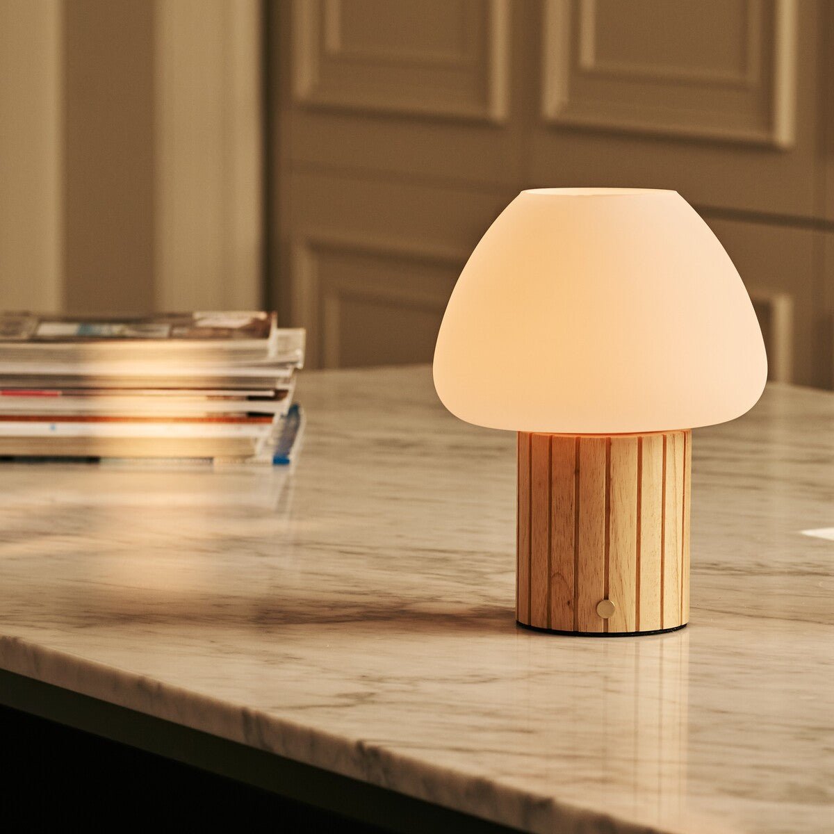 Romée Lichtbruine Oplaadbare Tafellamp
