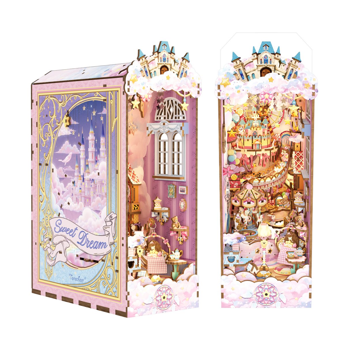 Tonecheer, Diy Book Nook, Sweet Dream, Tq145, 10,5X18,7X28,4Cm