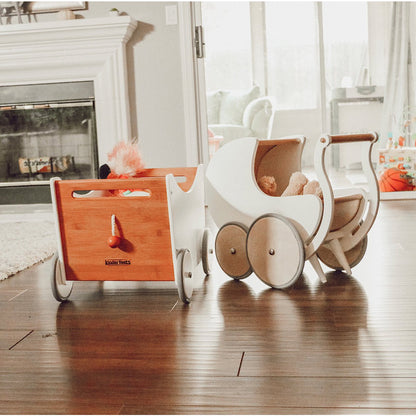 Kinderfeets Poppenwagen Wit