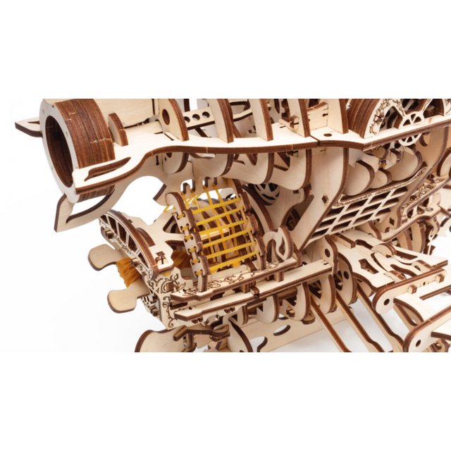 Eco Wood Art (Ewa) 3D Mechanische Puzzel, Piratenluchtschip Skylord, 0327, 37,1X37,7X25,5Cm