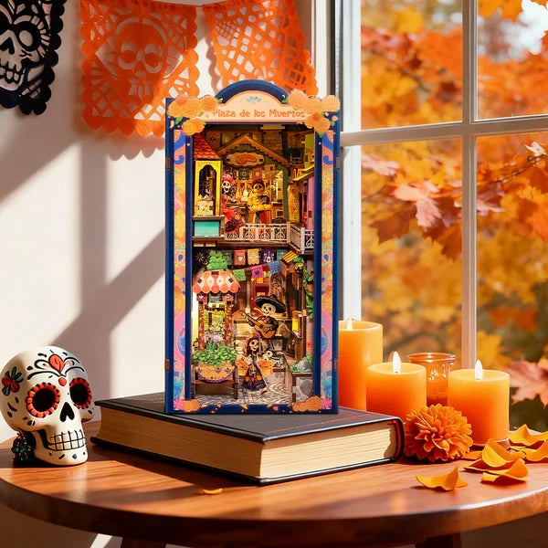 Cutebee, Diy Booknook, Plaza De Los Muertos, Bjaa405, 18,3X12X23,3Cm