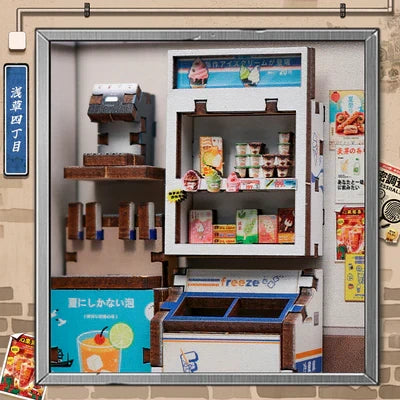 Cutebee, 3D Diy Huisje, Beika-Cho Convenience Store, Cwgc222, 15,5X13,7X22Cm