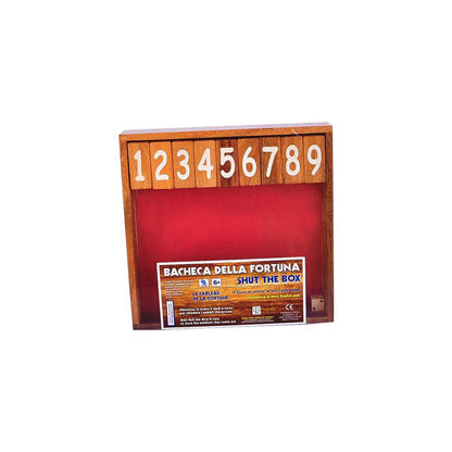 Logica Giochi Bordspel Shut The Box, Lg187, 24X24X4Cm Kleur Fluweel Groen