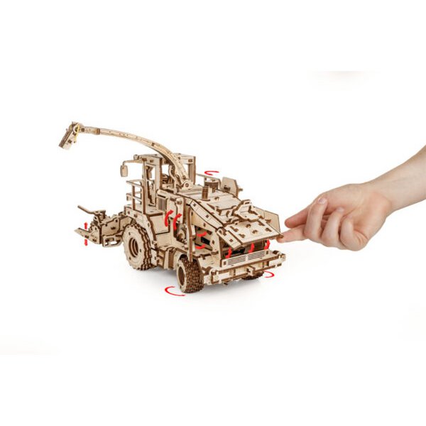 Eco Wood Art (Ewa) 3D Houten Puzzel, Harvester Forage Fs 80 Pro, 3823, 15,3X34,1X18,6Cm