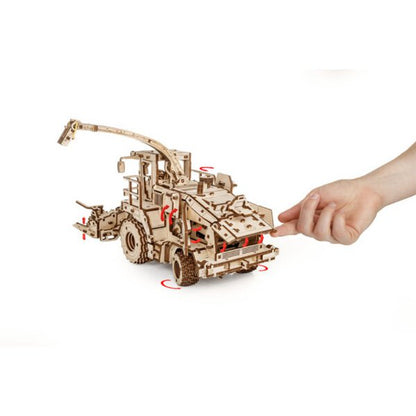 Eco Wood Art (Ewa) 3D Houten Puzzel, Harvester Forage Fs 80 Pro, 3823, 15,3X34,1X18,6Cm