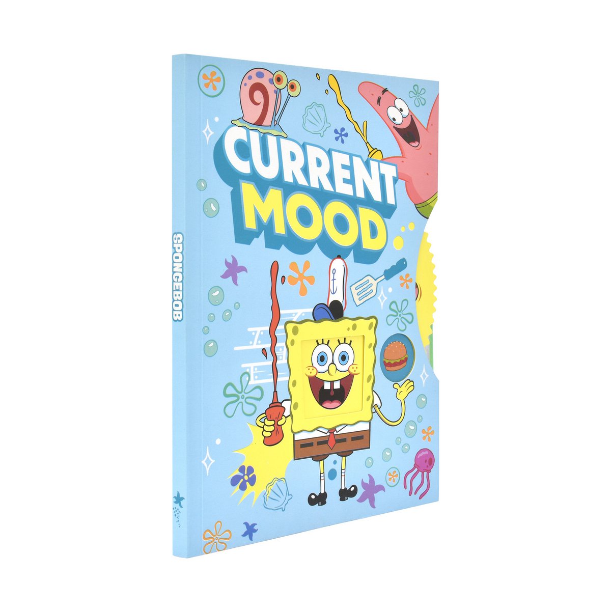Spongebob Squarepants Notitieboekje, Dagboek Met Roterende Schijf, Meer Dan 100 Pagina's, A5, Officiële Merchandise